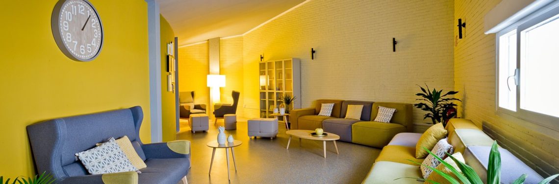 Residencia universitaria sala de estar